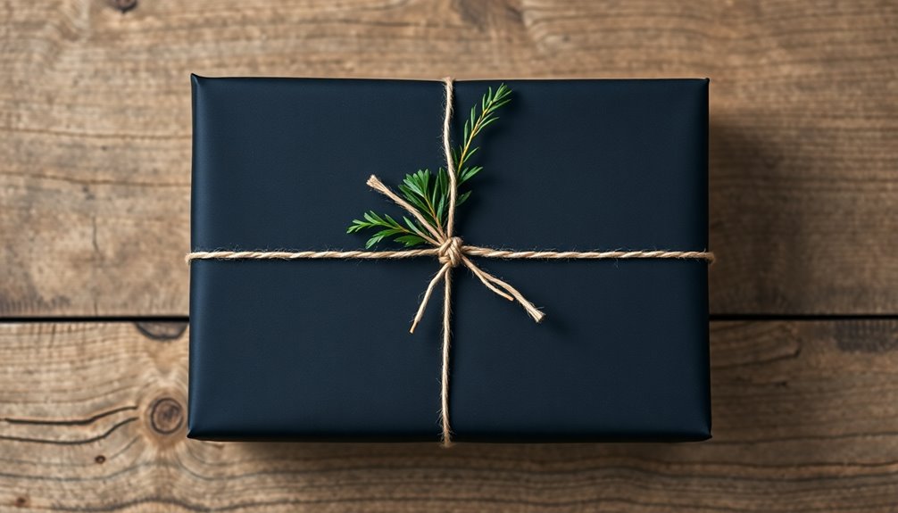 bold black gift wrap