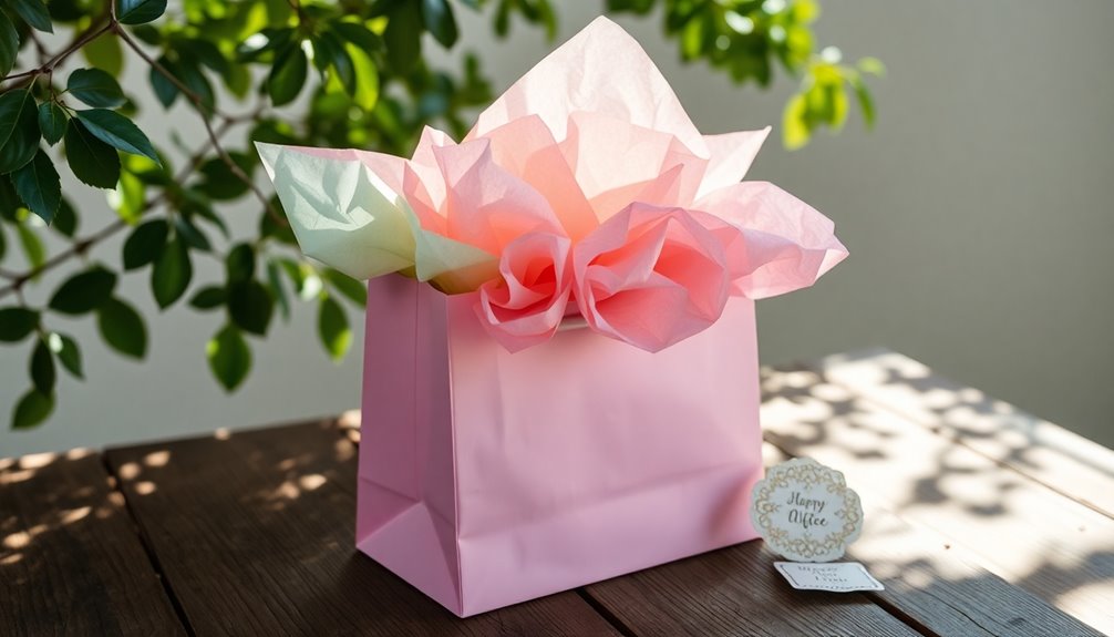 choosing gift bag tissue