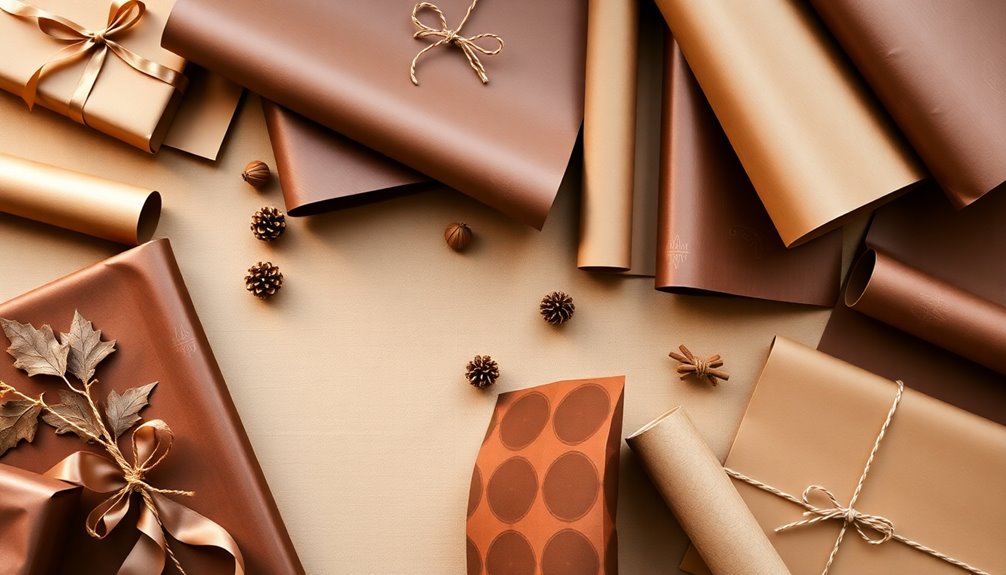 top brown gift wraps