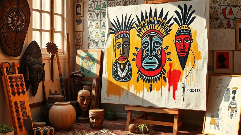 african inspired geometric abstraction