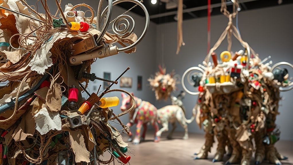 artists blending found objects