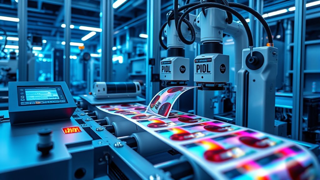 automated real time label manufacturing