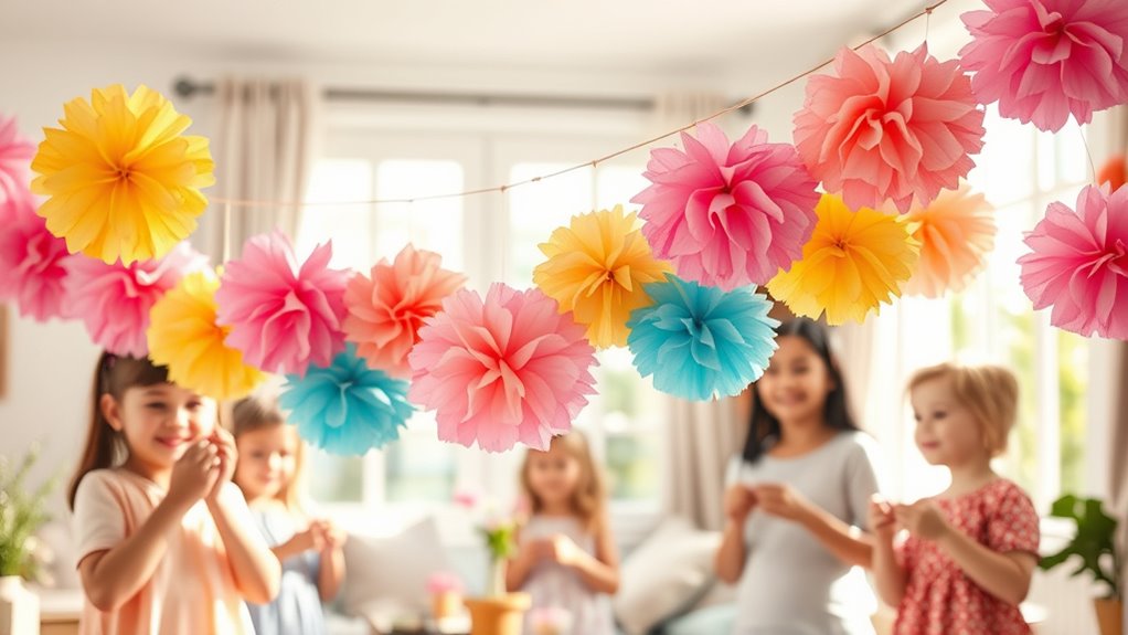 color coordinated hanging tips