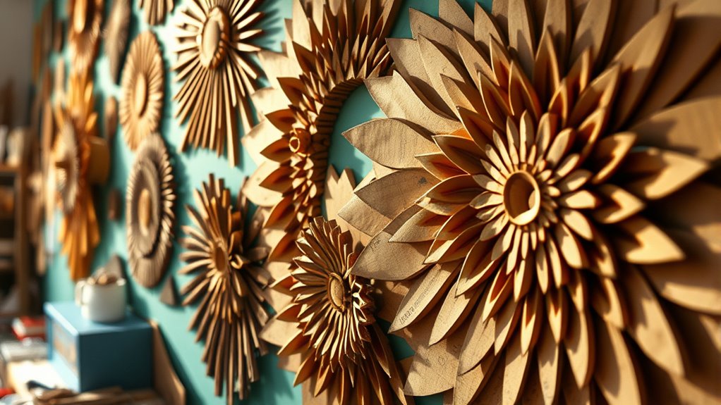 creative cardboard wall decor