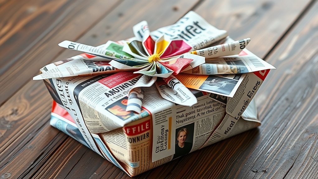 creative recycled gift wrapping
