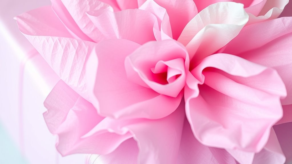 creative tissue paper layering