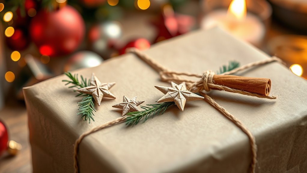 handmade personalized holiday wrapping