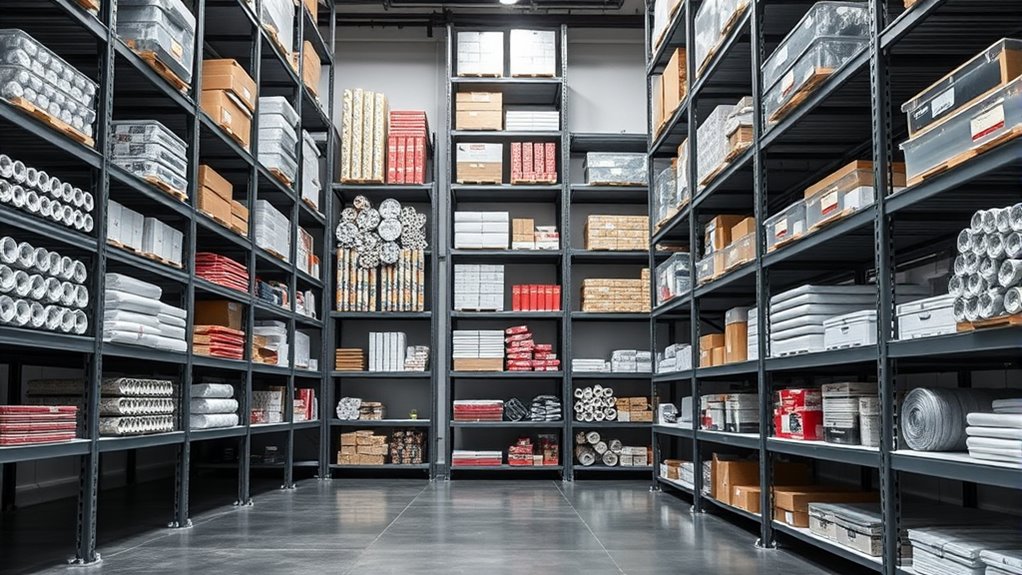 maximize storage with shelves