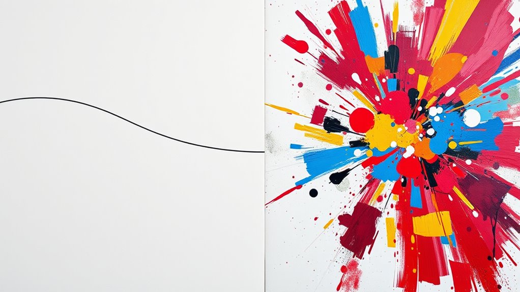 minimalist neutral maximalist vibrant