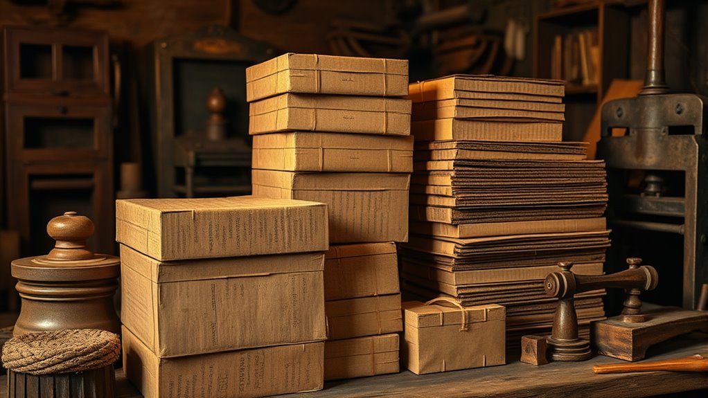 origins of cardboard manufacturing