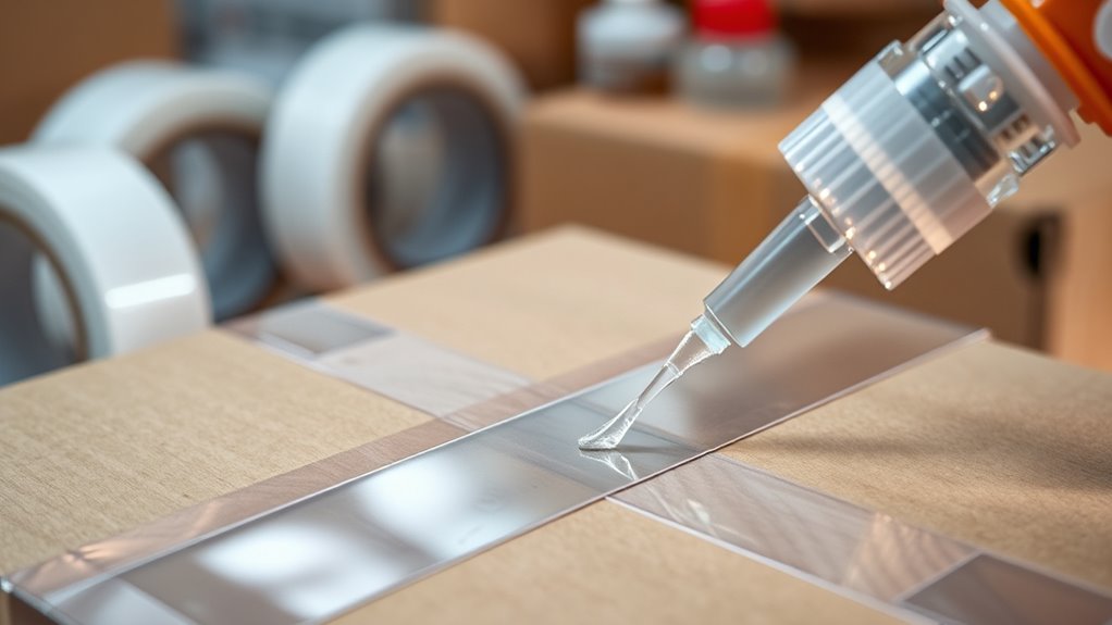 packaging glue and tape