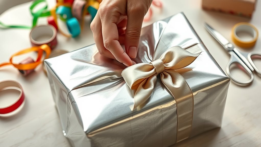 perfectly wrapped gift finishing