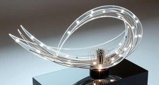 sculpture with moving technology