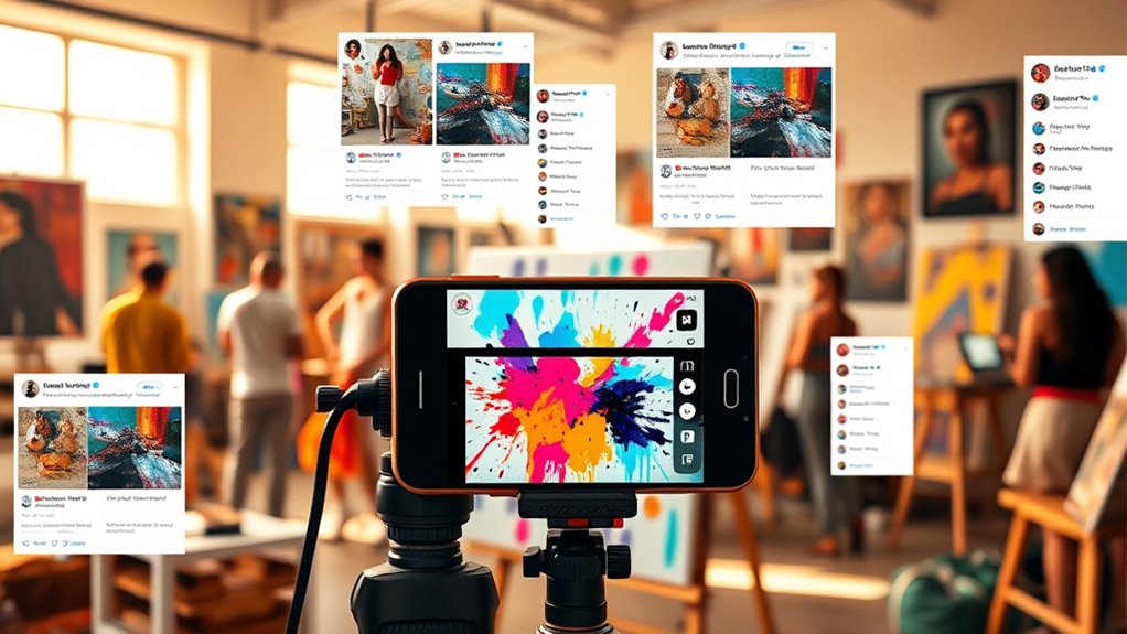 social media shapes artistic expression