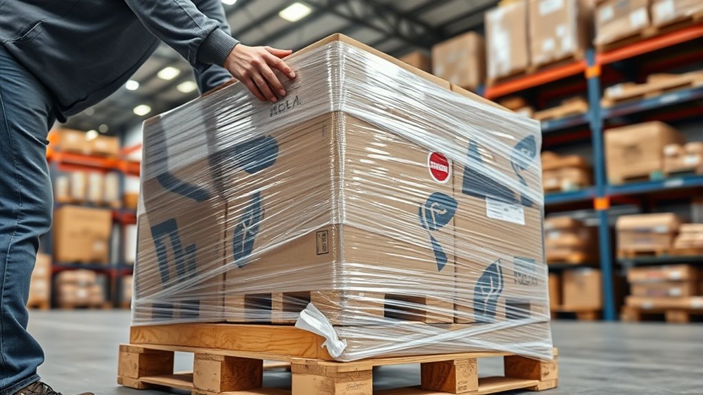 stretch film palletizing techniques