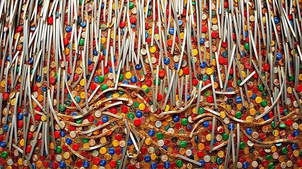 textured luminous dynamic sculptures