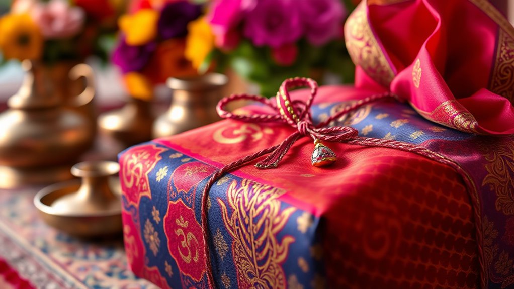 vibrant fabrics sacred symbols