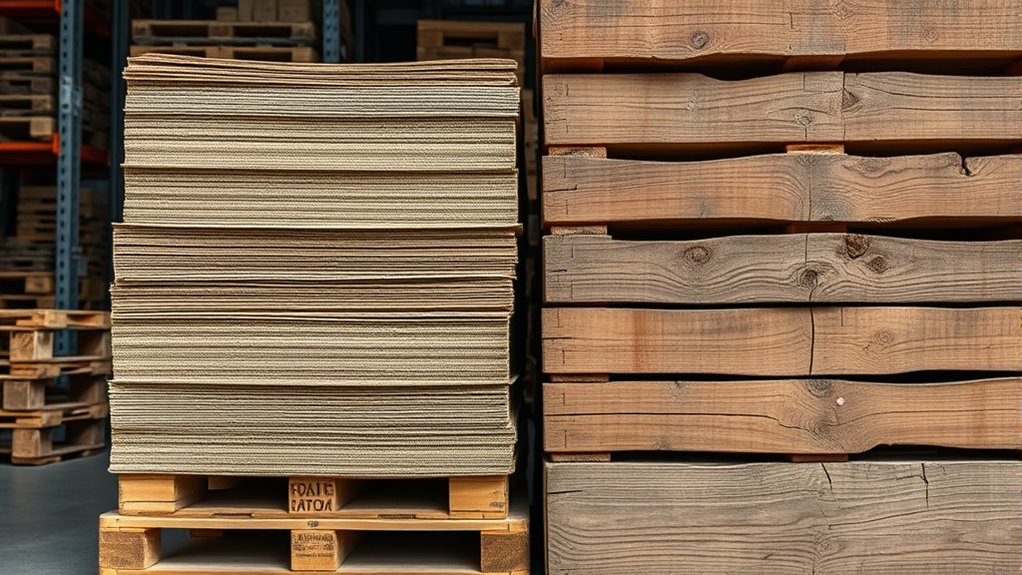 wooden pallets outperform cardboard
