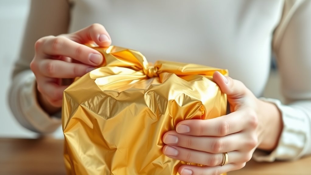 wrapping tricky shaped presents