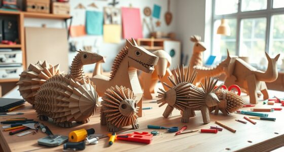affordable corrugated cardboard art