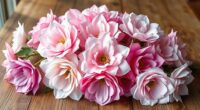 create colorful tissue flowers