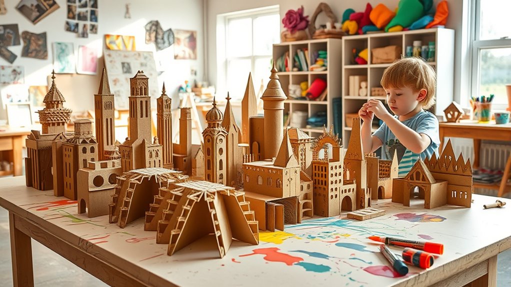 creative recycled cardboard art