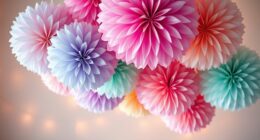 decorative tissue paper pom poms