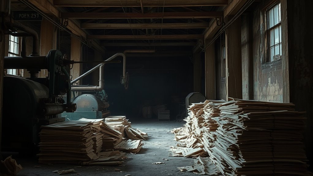 decrease in rag paper manufacturing