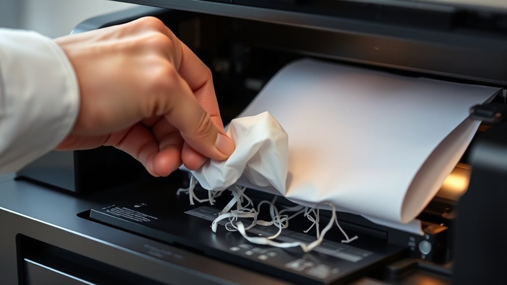 fix paper jam and toner