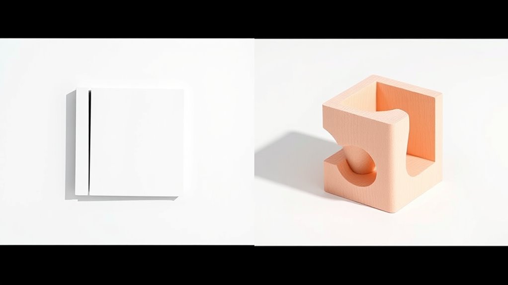 flat versus volumetric modeling