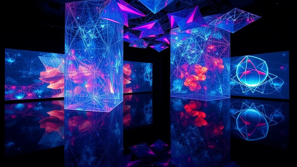 immersive interactive holographic art