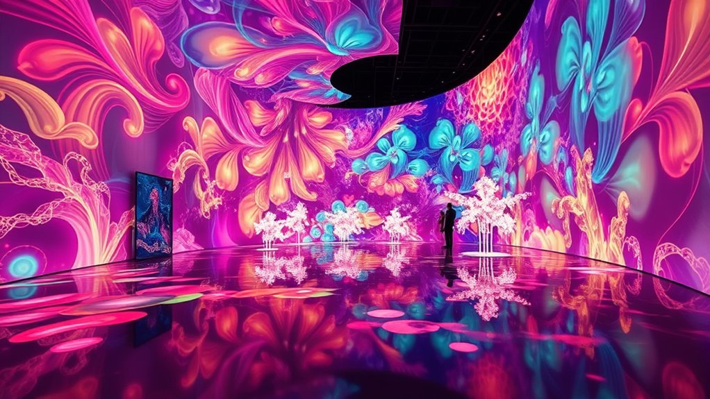 interactive immersive digital art