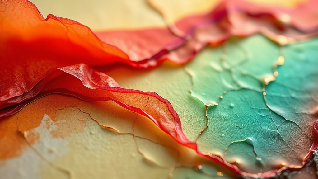 layered tissue color blending