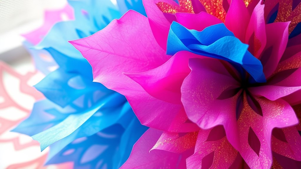 layered tissue paper designs