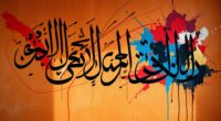 middle eastern calligraphy fusion