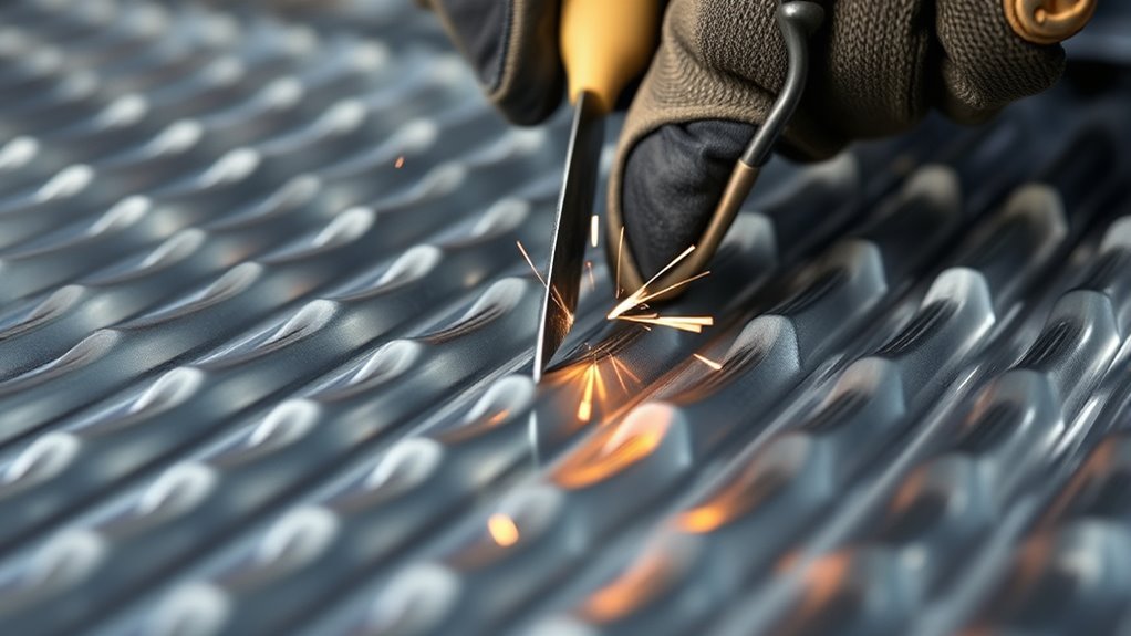 precise corrugated sheet cutting