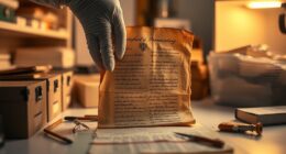 preserving antique paper artifacts