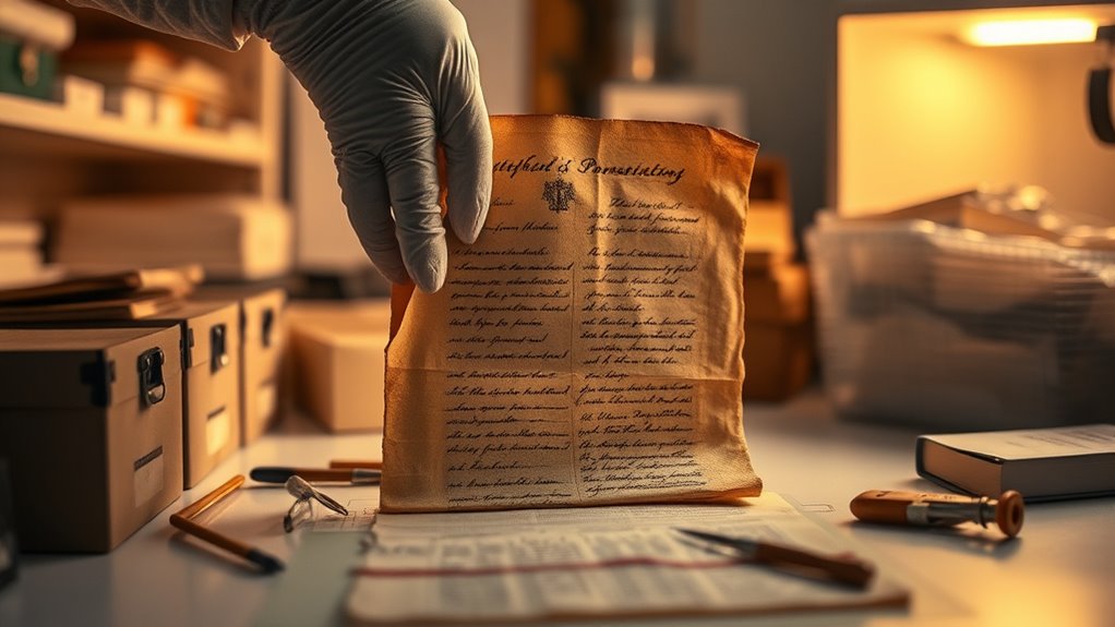 preserving antique paper artifacts
