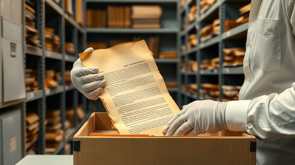 proper archival paper storage