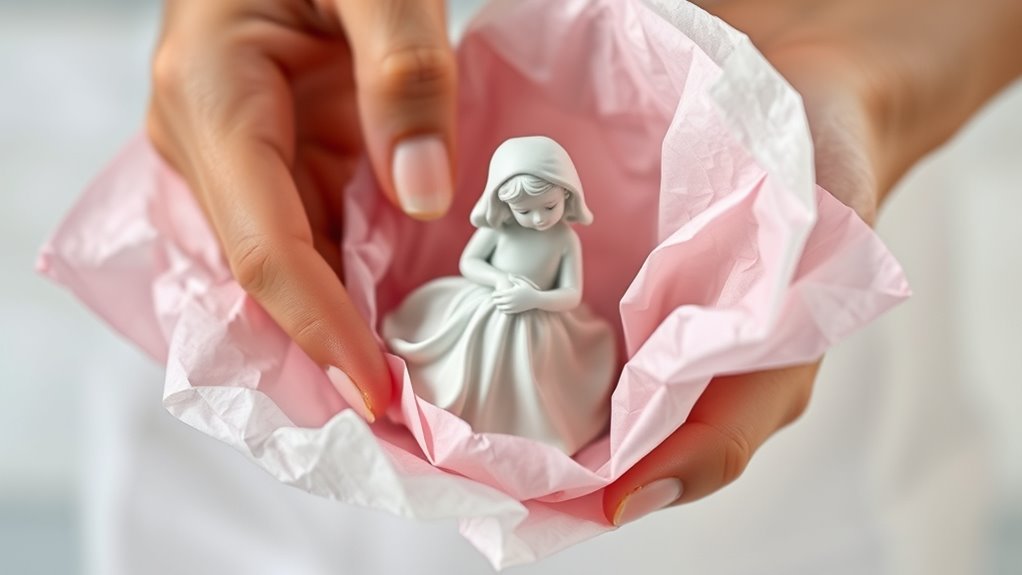 proper tissue folding protects items