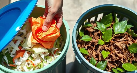 recycle and compost tissue