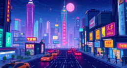 retro inspired pixel graphics