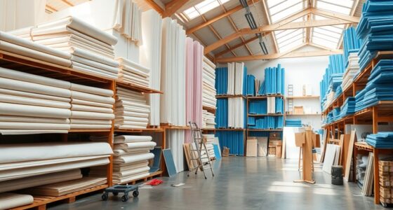 studio paper roll storage