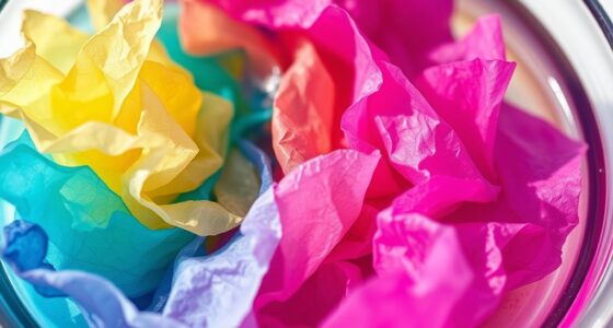 tissue paper dyeing