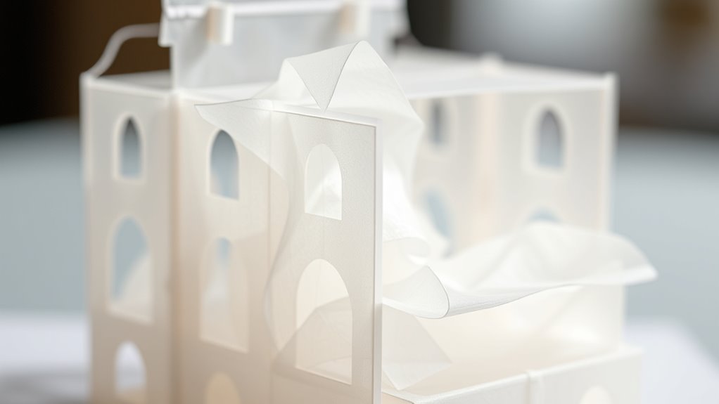 tissue paper model construction