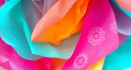 tissue paper stencil art