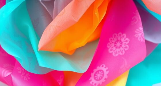 tissue paper stencil art