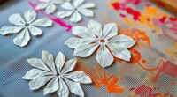 tissue paper stencil printing