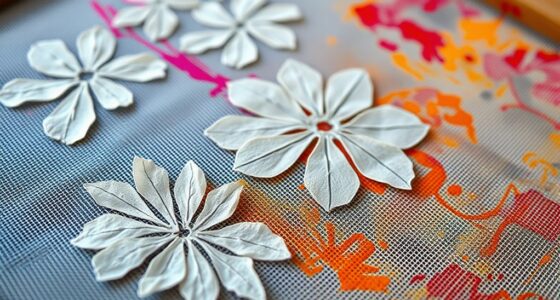 tissue paper stencil printing