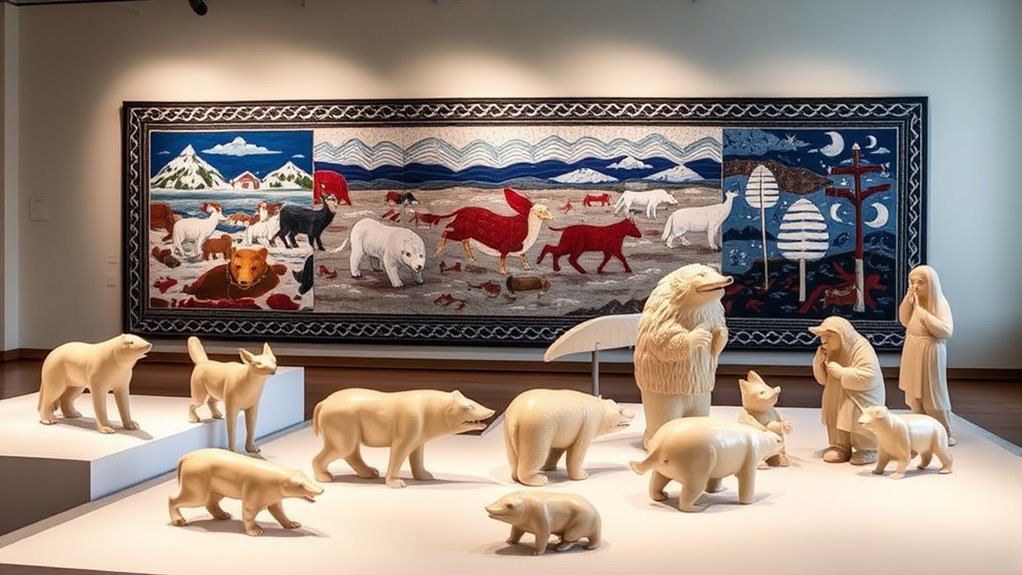 traditional techniques blend modern expression